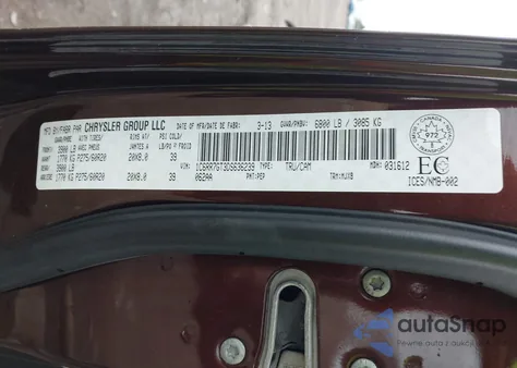 2013 Ram 1500 Slt z USA, uszkodzony, nr VIN 1C6RR7GT3DS636239